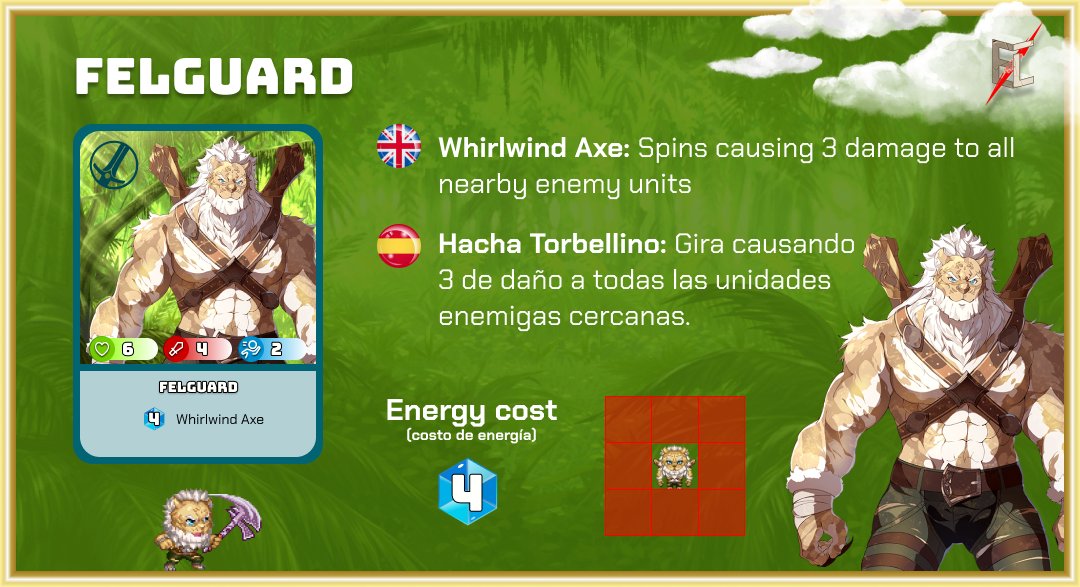 Introducing our characters: Today, meet Felguard, the fierce warrior. 🪓 🐯 With the strength and agility of a wild predator, Felguard's loyalty lies in protecting the sacred lands of his ancestors. Join us in witnessing Felguard's extraordinary journey! #EternalLegends #Felguard