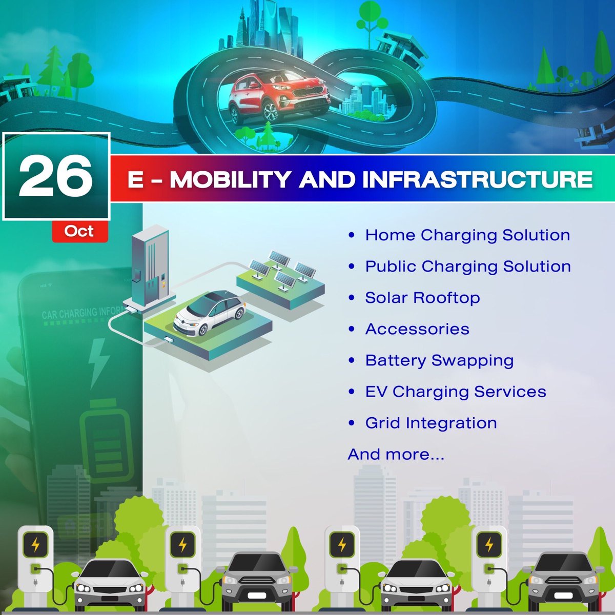 🚀 Are you ready for the #TechInvestmentShow2023: Emerging Mobility &amp; Climate Tech Solutions?

Don't worry, we've got you covered. 😉 Let's take a sneak peek at the themes we have lined up for the 1st day!

#electricvehicle #electricvehicleshow #EVInfrastructure #EVApplication