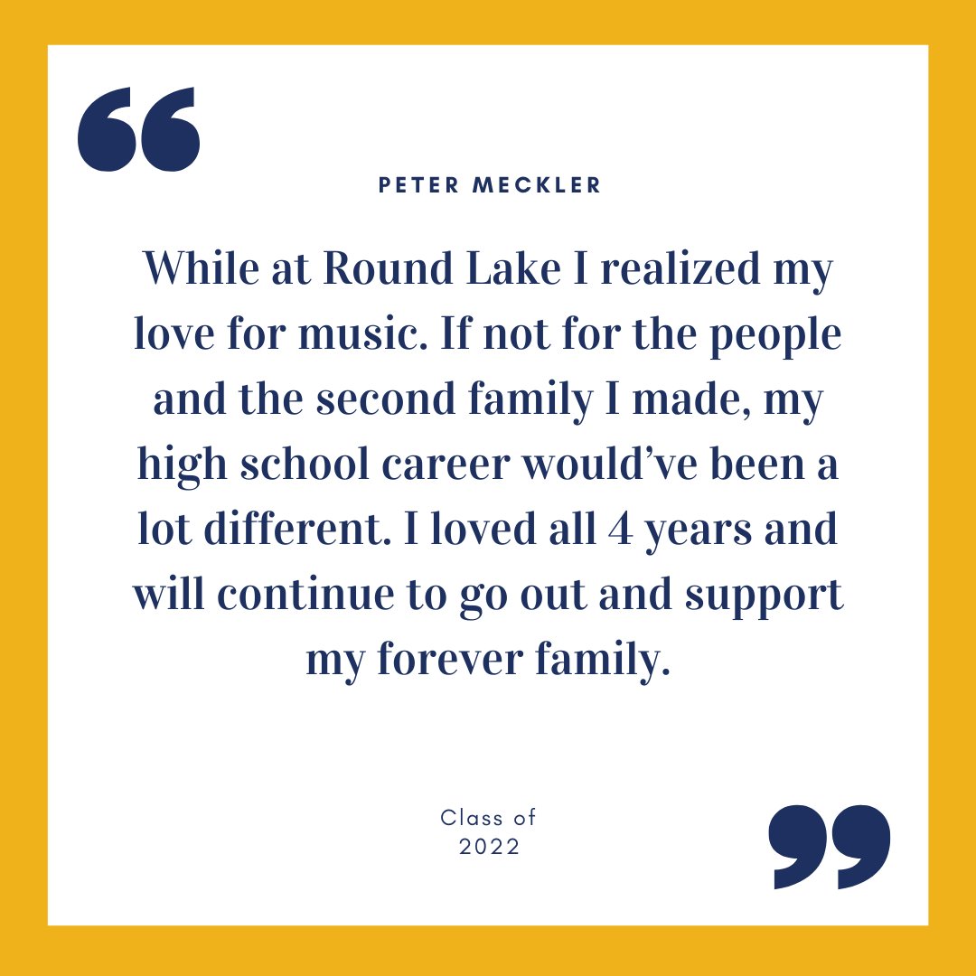 RoundLakeMusic's tweet photo. A few words from our students......

Supporting our fine arts program means more than funding a field trip or buying some sheet music. Our programs have a long lasting impact on who they are as people. 

Become a sponsor today: https://t.co/duraFbPhGI https://t.co/Yqfkf3vwlT