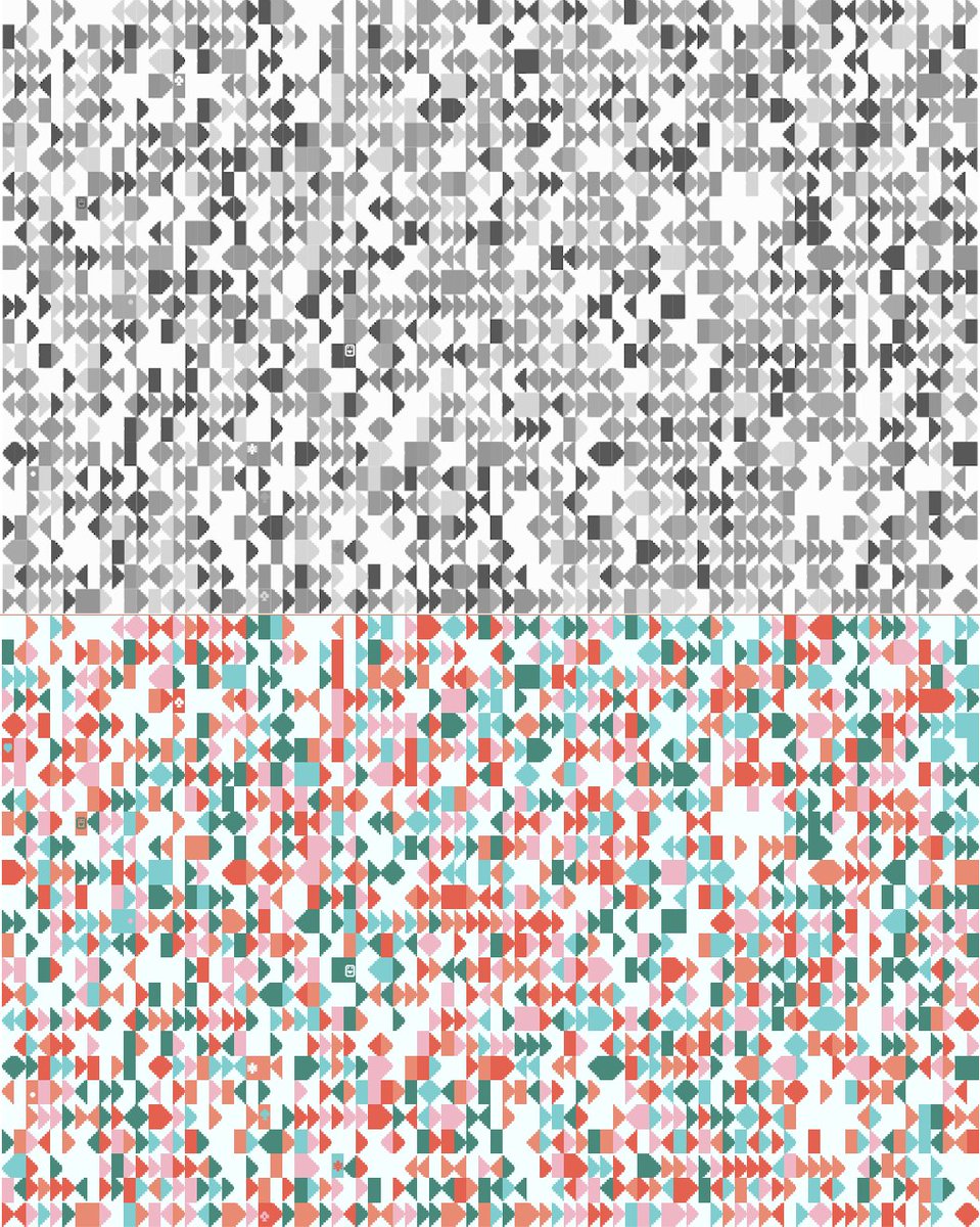 edvvardoe's tweet image. "Code Page 437 // Ishihara" #1 by @0x00000010
Top: Chrome
Bottom: FireFox
"Codepage 437 is the original IBM PC-ASCII font from August 1981, often referred to as the DOS font."
#IshiharaPalettes #CrossBrowserBugs #ChromeVsFireFox #Tezos