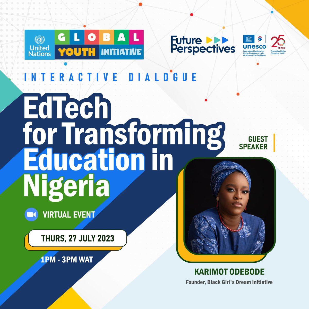 I will be joining @futperspectives to speak about the importance of transforming education