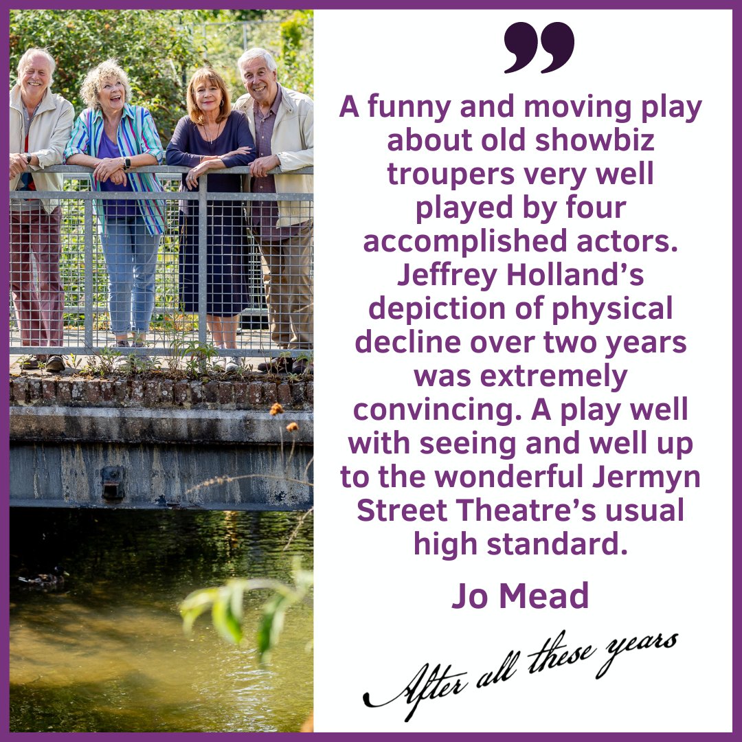 Don't miss out on the award-winning 'After All These Years' at <a href="/JSTheatre/">Jermyn Street Theatre</a> until 29th July! Book your tickets here: ow.ly/ArgB50P8n9x #london #Theatre