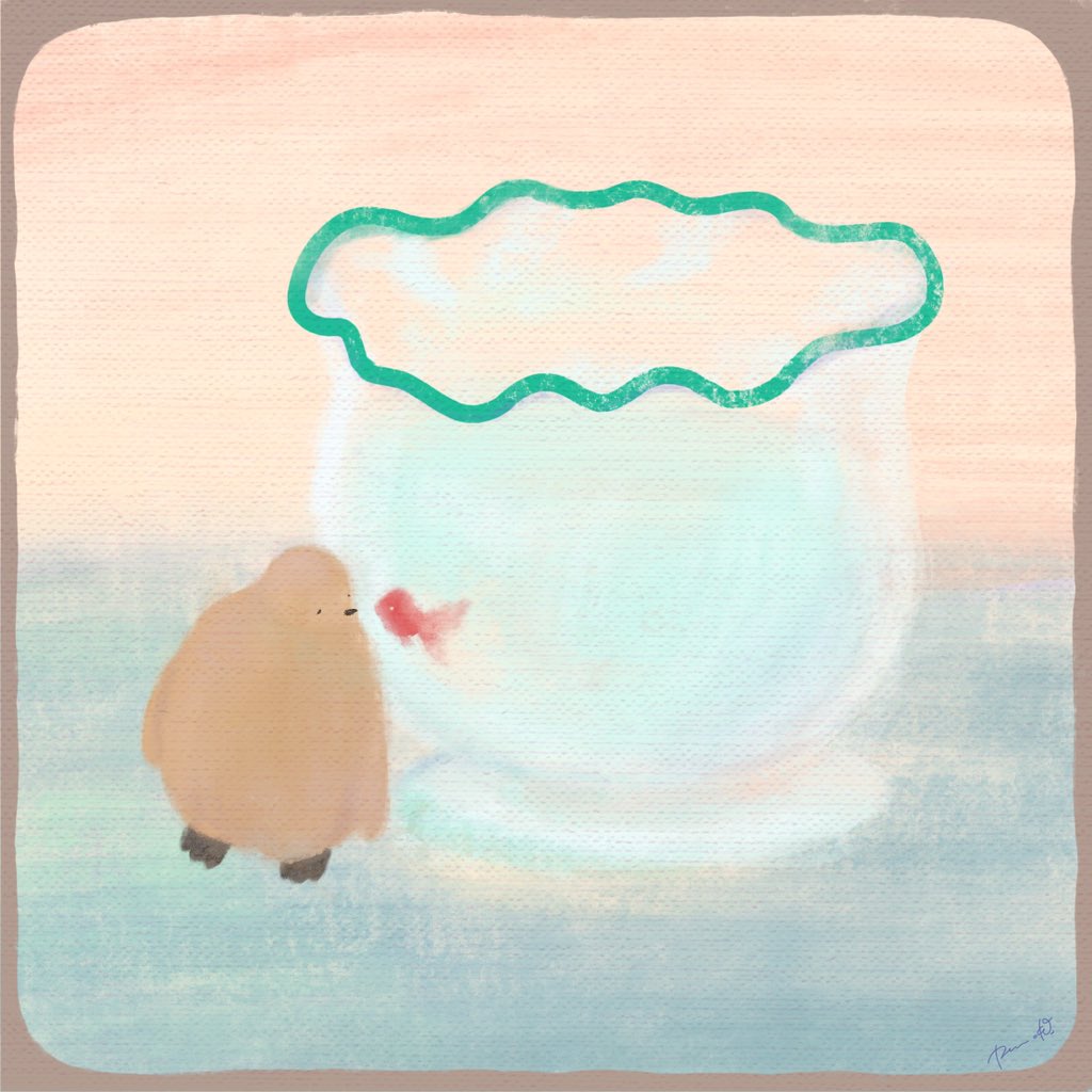 pen_oko's tweet photo. 君は涼しそうでいいね

#暑中お見舞い申し上げます 
#オウサマペンギン https://t.co/bm5Dbt3NTN