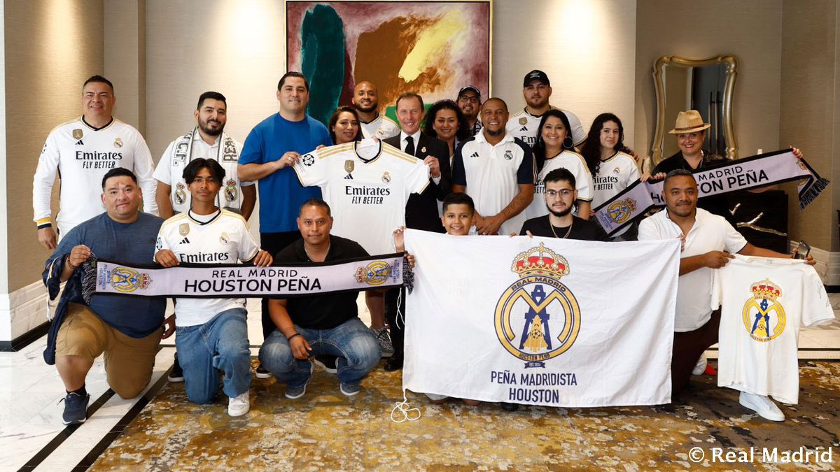 jennvanessa's tweet photo. Perks of being a @real_madridHOU member 
Got to be the best left back Roberto Carlos @Oficial_RC3 and RM Legend Emilio Butragueño st https://t.co/3Lu4lm9MrH