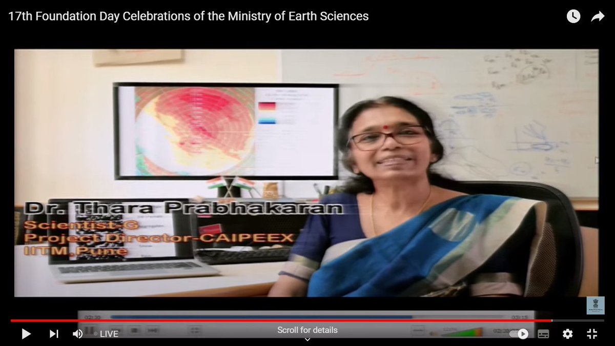 iitmpune's tweet photo. The outcome of the experiment CAIPEEX-4 is the #cloudseeding is an effective strategy for enhancing the rainfall in the region under suitable conditions.
On 17th Foundation day of @moesgoi the H'ble Minister @KirenRijiju released the #CAIPEEX report to the scientific community. https://t.co/Kt5DLZa0Fi