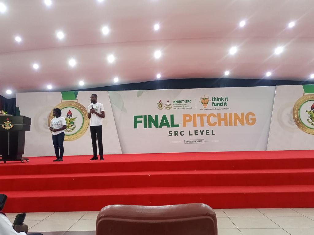 Noticeboardgh's tweet photo. THINK IT FUND IT FINAL PITCHING,
Happening now in the Great Hall -KNUST...
Learn To be business Enterprenuerโ๐
KNUST SRC think it Fund It is here โ
#KNUSTNotice|#MadeInKNUST https://t.co/R3xgVn0FOD