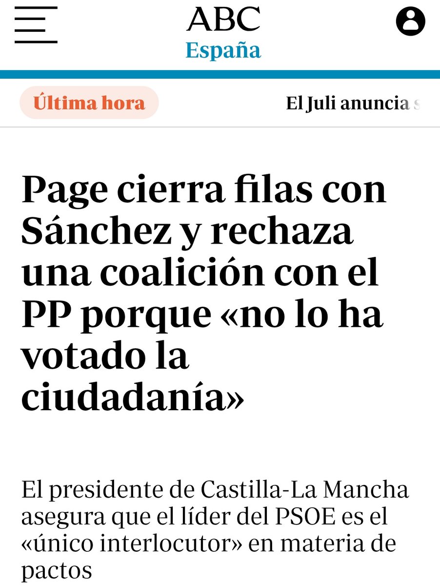 Hola @NunezFeijoo, te recuerdo algunas de tus perlas: -'VOX no es un socio fiable, me siento más cercano a Page'. -'Una coalición con VOX no es buena para mi país, no me siento cómodo con ese partido y voy a hablar con el PSOE'. En una buena ha metido el PP a España, ofrece…