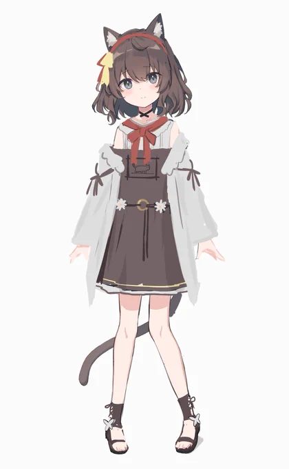 結局描かなかった夏服案 