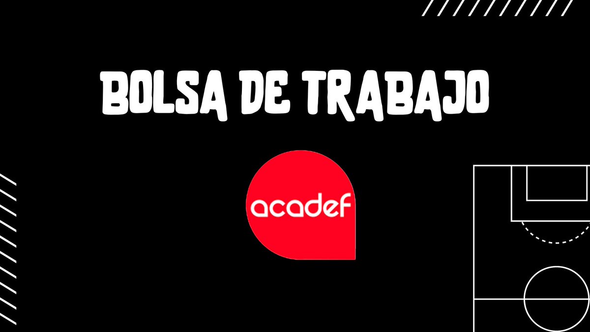 acadefescuela's tweet image. BOLSA DE TRABAJO DE ACADEF 🔴

En este hilo 🧵 vamos a publicar ofertas de trabajo para acercar a los entrenadores y los clubes.

Iremos actualizando en función de las vacantes que se produzcan en los clubes.⬇️