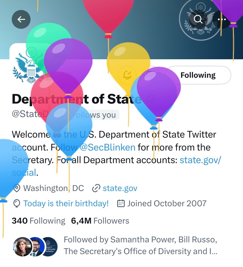 usembvienna's tweet image. Happy 2️⃣3️⃣4️⃣th birthday to the 🇺🇸 @StateDept! Protecting and promoting U.S. security, prosperity, and democratic values since 1789.