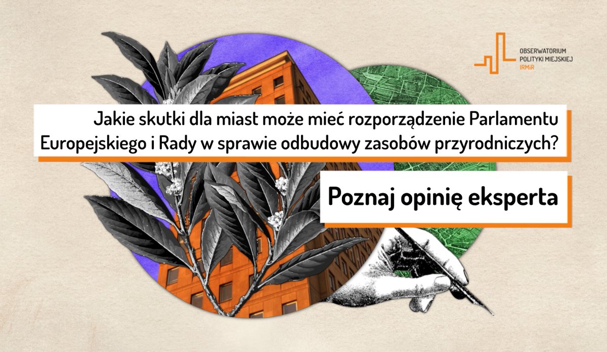 OPMR_irmir's tweet photo. Czy zawarte w Nature Restoration Law regulacje wspierają wdrażanie idei miasta zwartego? Czy zwiększanie powierzchni terenów zieleni w miastach nie spowoduje dalszego rozrostu suburbiów? Zapraszamy do przeczytania komentarza dra @KarolJanas_OPM 👉 https://t.co/pVJ90KjmfF https://t.co/7oNN4ihIFi