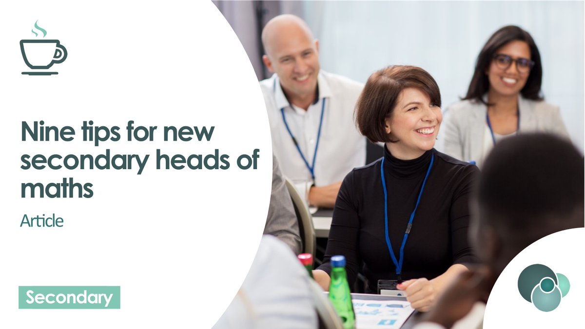 Becoming a new head of maths in September? Our feature from earlier this year might help you prepare for the new role ncetm.org.uk/features/nine-…