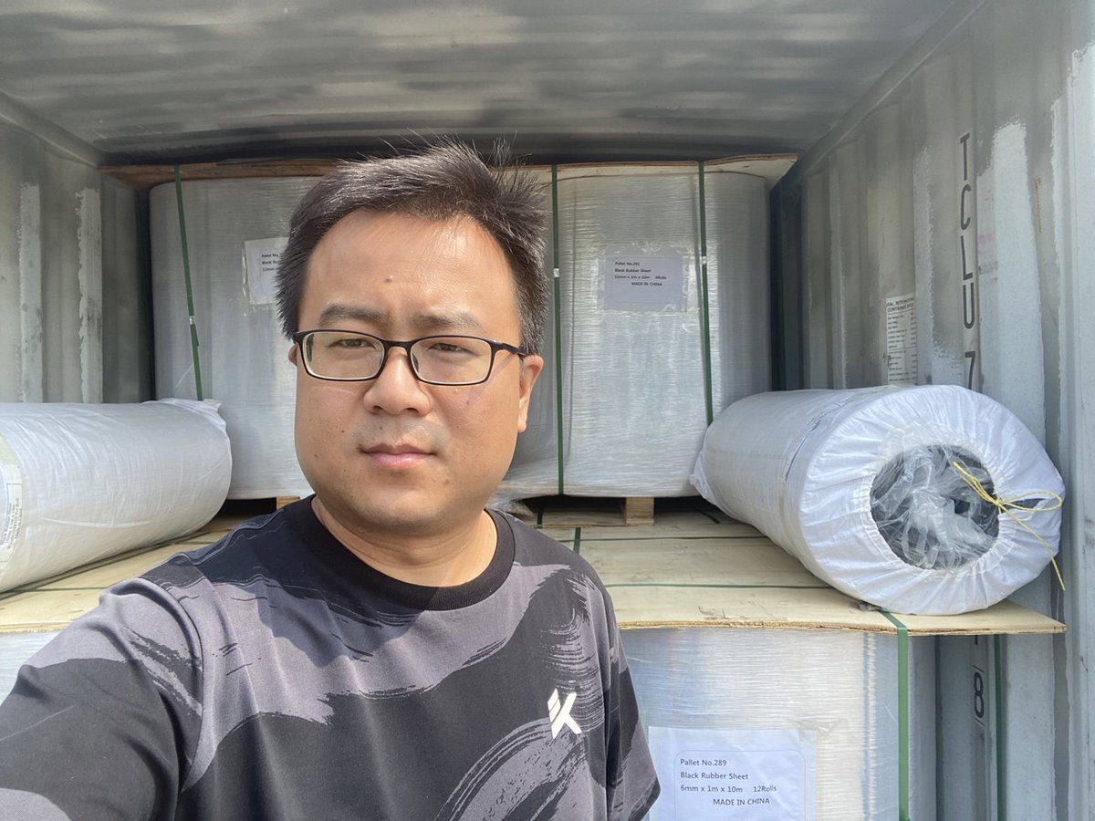 rubber_aaron's tweet image. Load 2 x 20GP containers of rubber sheet today.

#rubberproducts #rubbersheet #rubberroll #industrialrubber