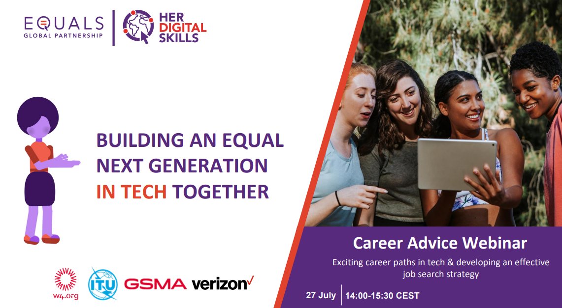 MaendeleoFdn's tweet photo. As part of the @equals Her Digital Skills initiative Maendeleo Foundation is taking part in a second Career Advice Webinar taking place today 27 July 2:00pm-3:30pm CEST. A group of selected young women are taking part in this training.  @WomensW4  @kdorcas71 @TDancheva @ITU @GSMA https://t.co/tahr7LTgW6