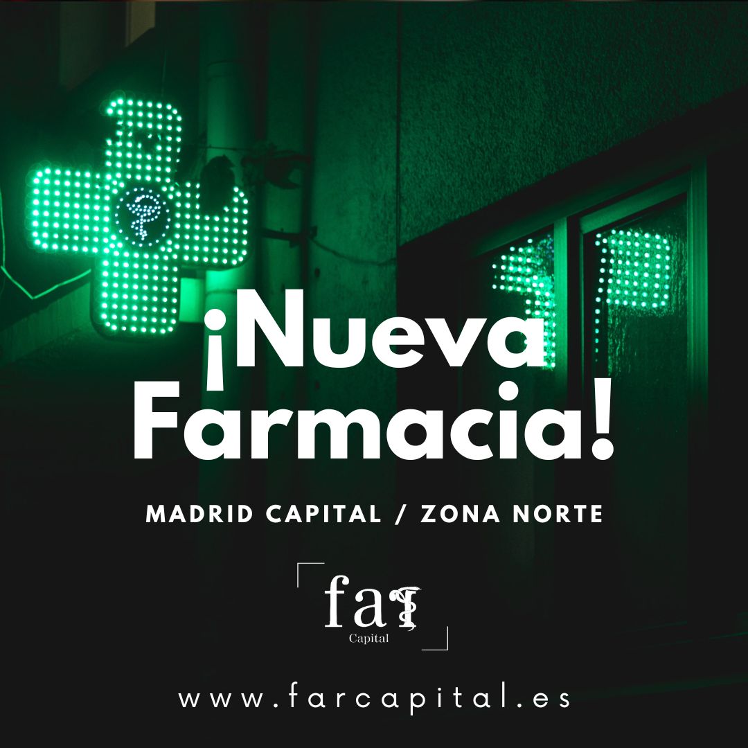 capital_far's tweet photo. Si buscas #Farmacia de 12H en zona norte de #MadridCapital, con alto porcentaje de receta, local asequible en venta, en una zona con gran densidad de población.
¡Esta puede ser la oportunidad que estabas buscando!
💊🏬 👇 👀
#FARCapital
https://t.co/eO0uG3dtTG https://t.co/655Zvx3kZv