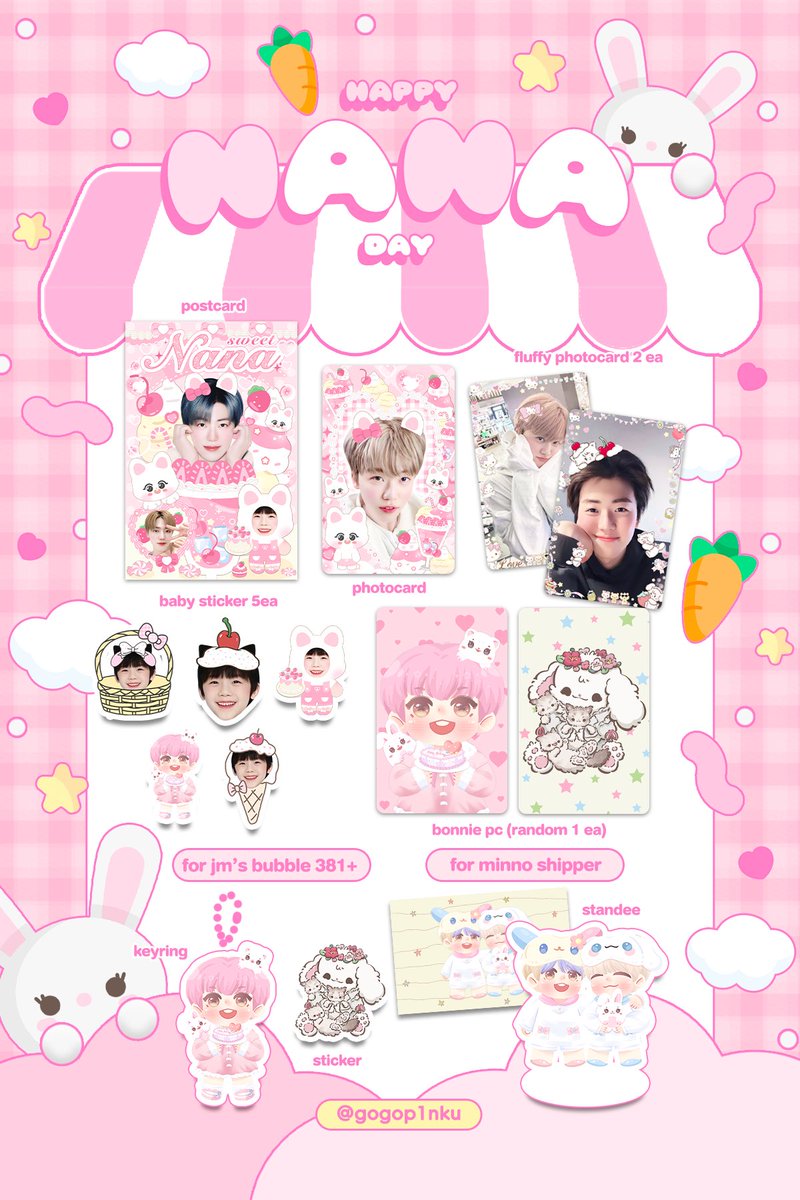 gogop1nku's tweet photo. 𝑘𝑖𝑛𝑑𝑙𝑦 𝑟𝑡 ❤︎ (rt random 2 sets)

☆★ giveaway NANA DAY ★☆

♡ only 13 sets
♥︎ shipping fee 45฿
♡ gg forms : 14/08 , 20:45

 ֯  ♡⃘ more details in mention ꪔ̤̮

#HAPPYJAEMINDAY #JAEMIN 🐰⭐️ https://t.co/XPFvnDargR