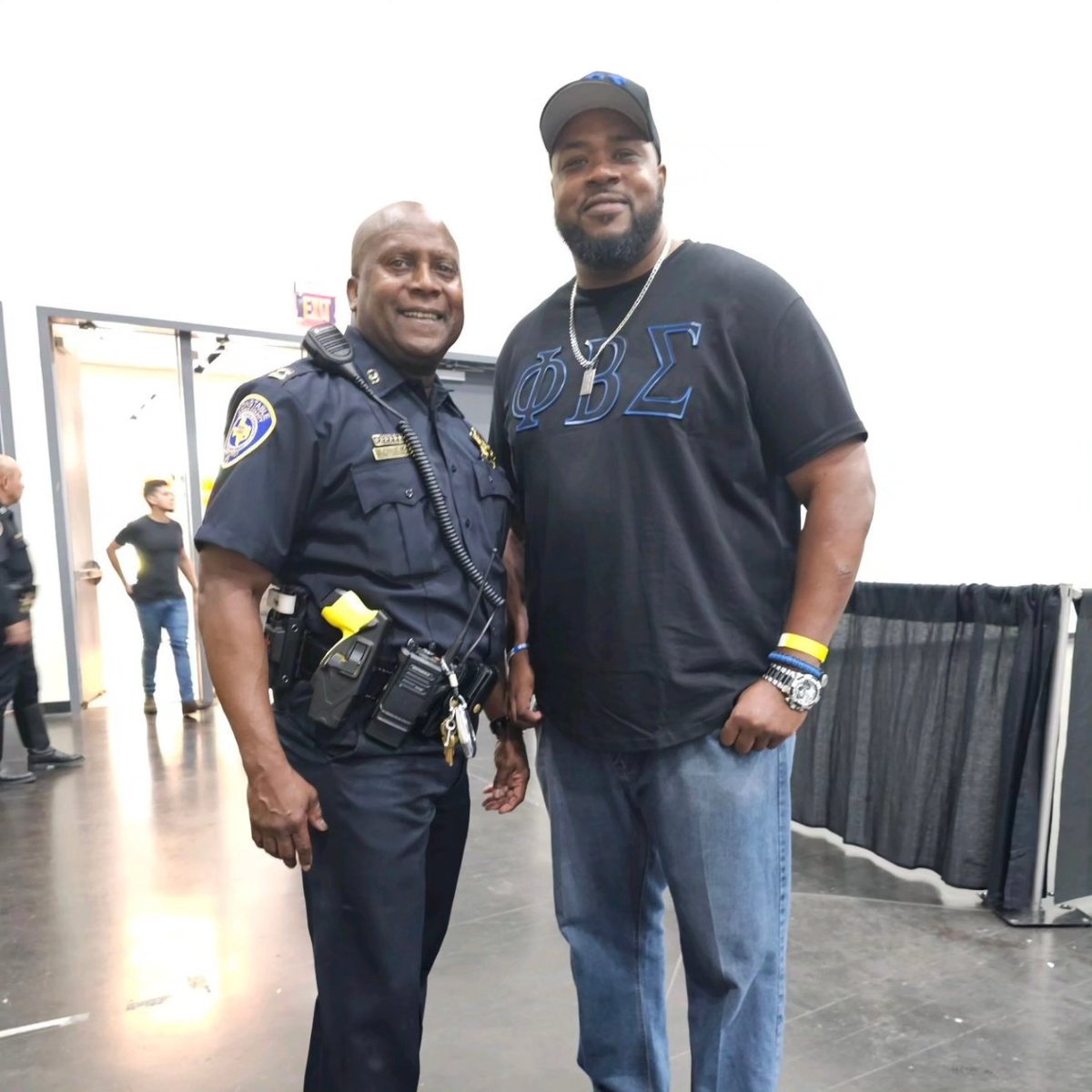NPHC_Houston's tweet photo. Our President and Vice President showing up for the community. https://t.co/KubtuAVANy