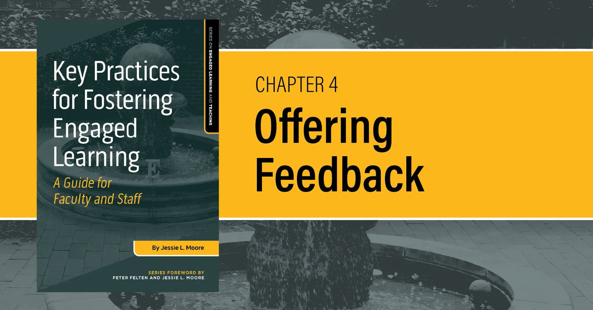 Developing a feedback culture on your campus helps students become self-regulated learners who can ask for and respond to feedback. This chapter offers strategies to use in the classroom and beyond: buff.ly/3PPmW5B