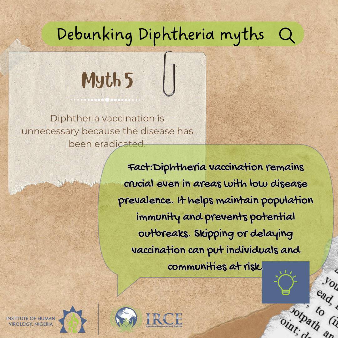 irce_ihvn's tweet photo. Together, we can protect our communities and promote public health! ๐ช #Diphtheria #DiphtheriaFacts #IRCE #IHVN #PublicHealthMatters #FightTheMythsย #StayInformed https://t.co/uitqahbX8n