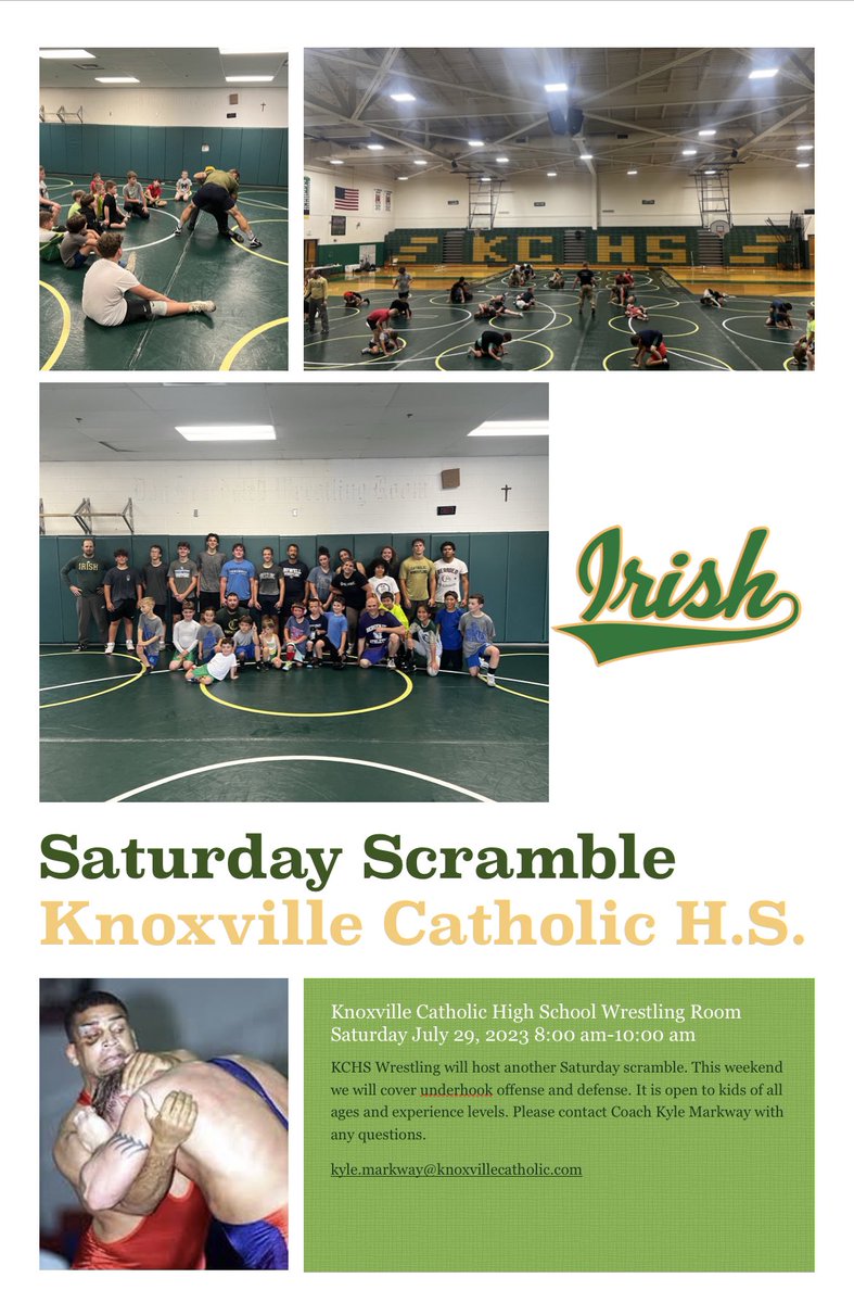 Come on down Saturday morning to get better with the Irish!