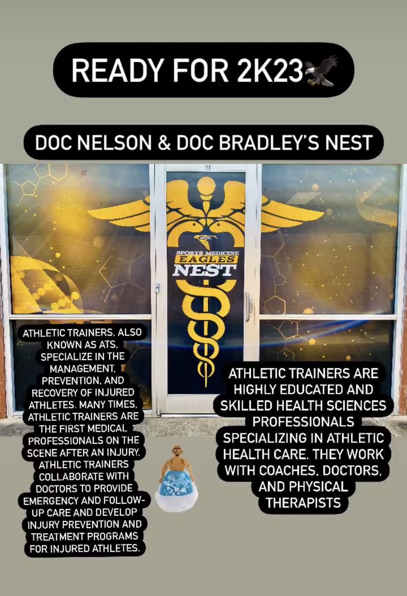 EisenhowerFB's tweet photo. Best #AthleticTrainers in the business @Eisenhower_IB. Doc Nelson &amp; Doc Bradley #respect &amp; their Student AT staff keep our student-athletes healthy &amp; educate families, teachers, &amp; coaches. Shouting out their new look 📸 as they gear up 4 #2k23. @AthleticsAisd https://t.co/rf93r53W0N