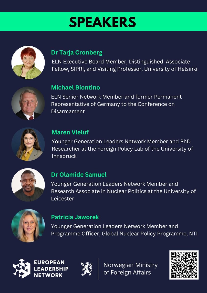 In Vienna for this year's #PrepCom? Come and join our side event from 13:15-14:45, Room M4, on Monday, 31 July, as our members discuss outcomes from the Working Group on Strengthening the Review Process and pathways to success in the current review cycle. europeanleadershipnetwork.org/protecting-the…