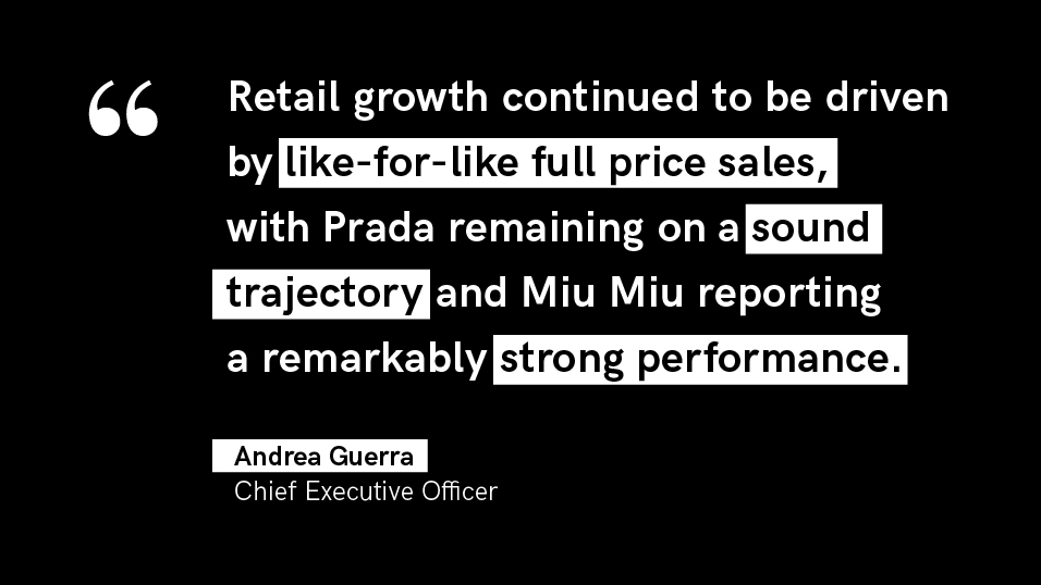 PRADA on X: #Prada S.p.A. Board of Directors approved the Consolidated  Financial Results for the H1 ended on 30 June 2023, reporting solid growth  thanks to the desirability of its brands, a