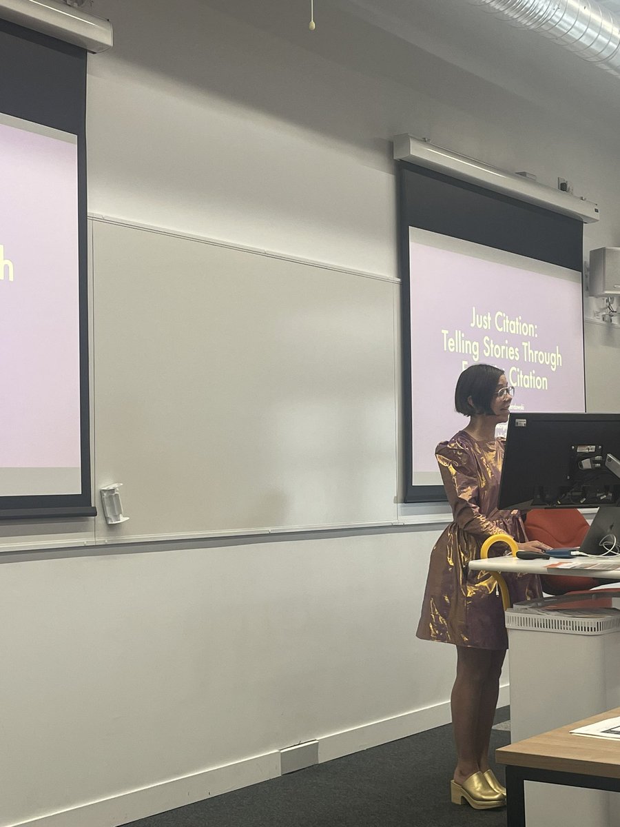 MaybellRomero's tweet photo. .@levendowski talking about feminist citation at #AppLS2023! https://t.co/JSi5MFKaX2