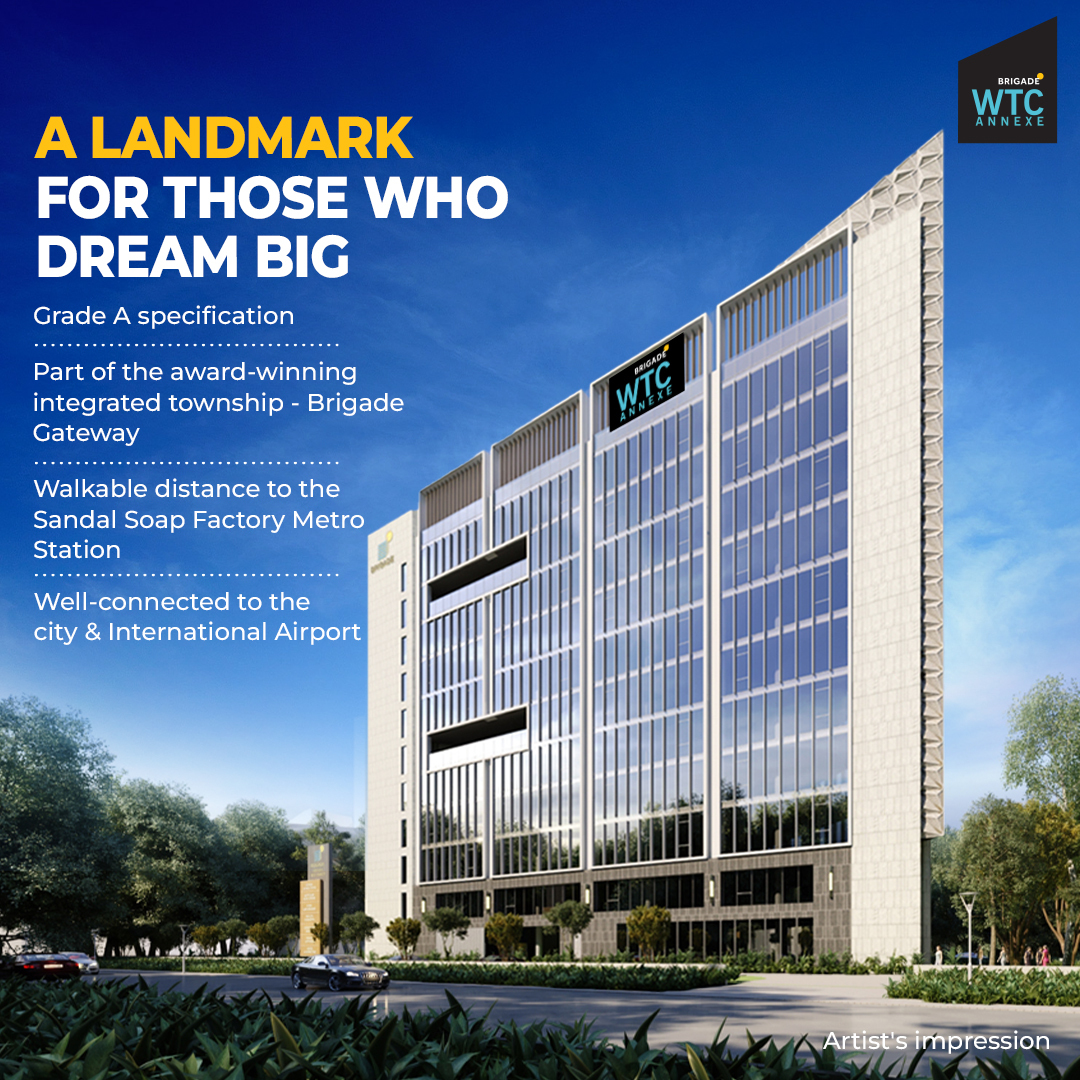 BrigadeGroup's tweet photo. WTC Annexe at Brigade Gateway, located in Northwest Bengaluru, is a 1-acre commercial building with a tranquil environment, providing a perfect 'Live-Work-Play' experience. 

#BrigadeGroup #BrigadeAnnexe #Commercial #RealEstateIndia #RealEstate #Bengaluru https://t.co/SuU1bhcjnM