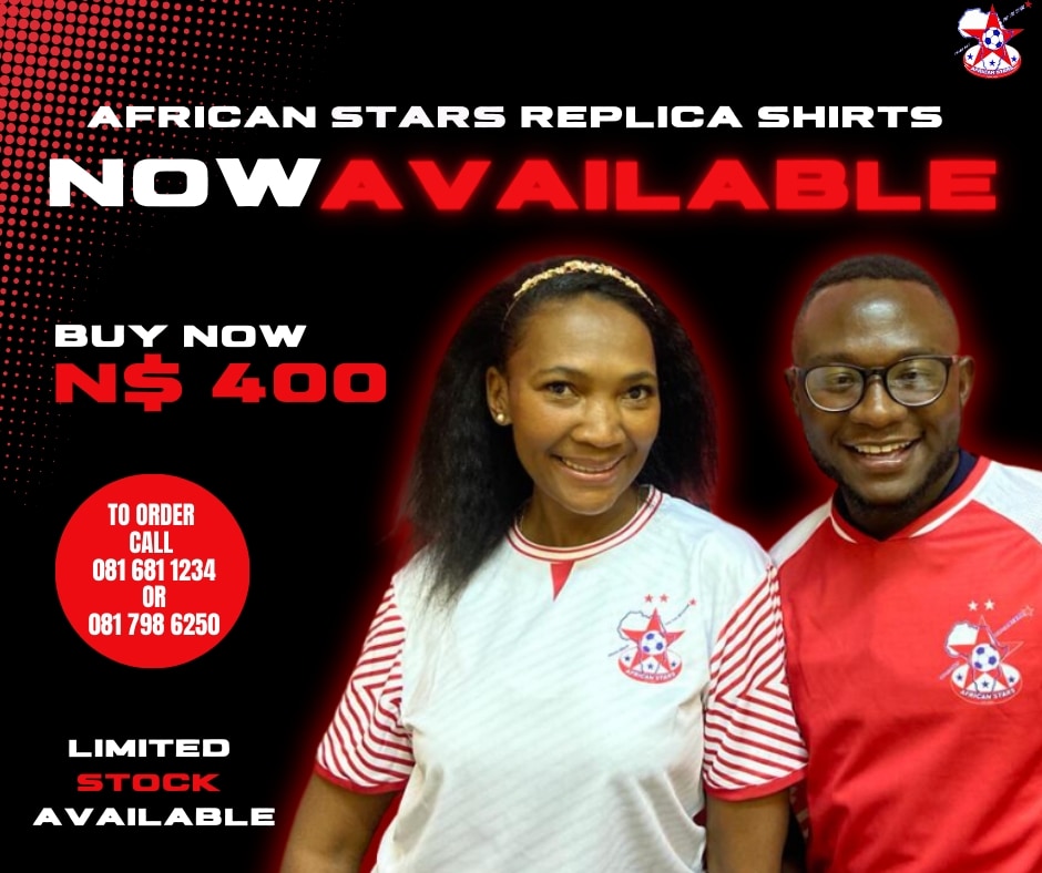 african_StarsFC's tweet photo. ๐ Exciting News! ๐ African Stars Replica Shirts now available! ๐ Supporter Power! Get yours before they're gone! Share your pics wearing #AfricanStarsReplica, tag @AfricanStarsSC. Let's rock this season! โค๏ธ๐ค๐โฝ๏ธ #OKASERANDU #ReplicaShirts #SupportersUnite ๐ฅ๐ https://t.co/xVZi9zahrD