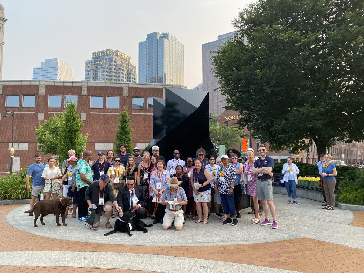 Thank you to the nice people behind @Heritage__Park on @HelloGreenway for hosting our July All Members meeting last week! We had a great time learning about the park and enjoyed delicious food from @anoushellasaj! We encourage all to visit Armenian Heritage Park! @MeetBostonUSA