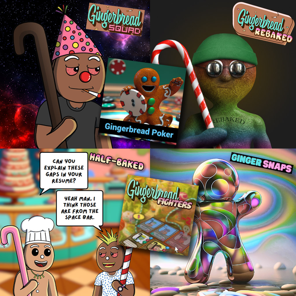 <a href="/DclayTlks/">Dclay 🪙</a> <a href="/Gingerbreadnft/">Gingerbread Squad: Rebaked 🍪</a> anchors me to #Cardano. Born in wild west of OG Cardano NFTs, it emerged with a bustling bakery of creators, developers, and visionaries that keep growing the Gingerbread ecosystem. AI characters, games, staking, regular poker events, and building the Gingerverse.