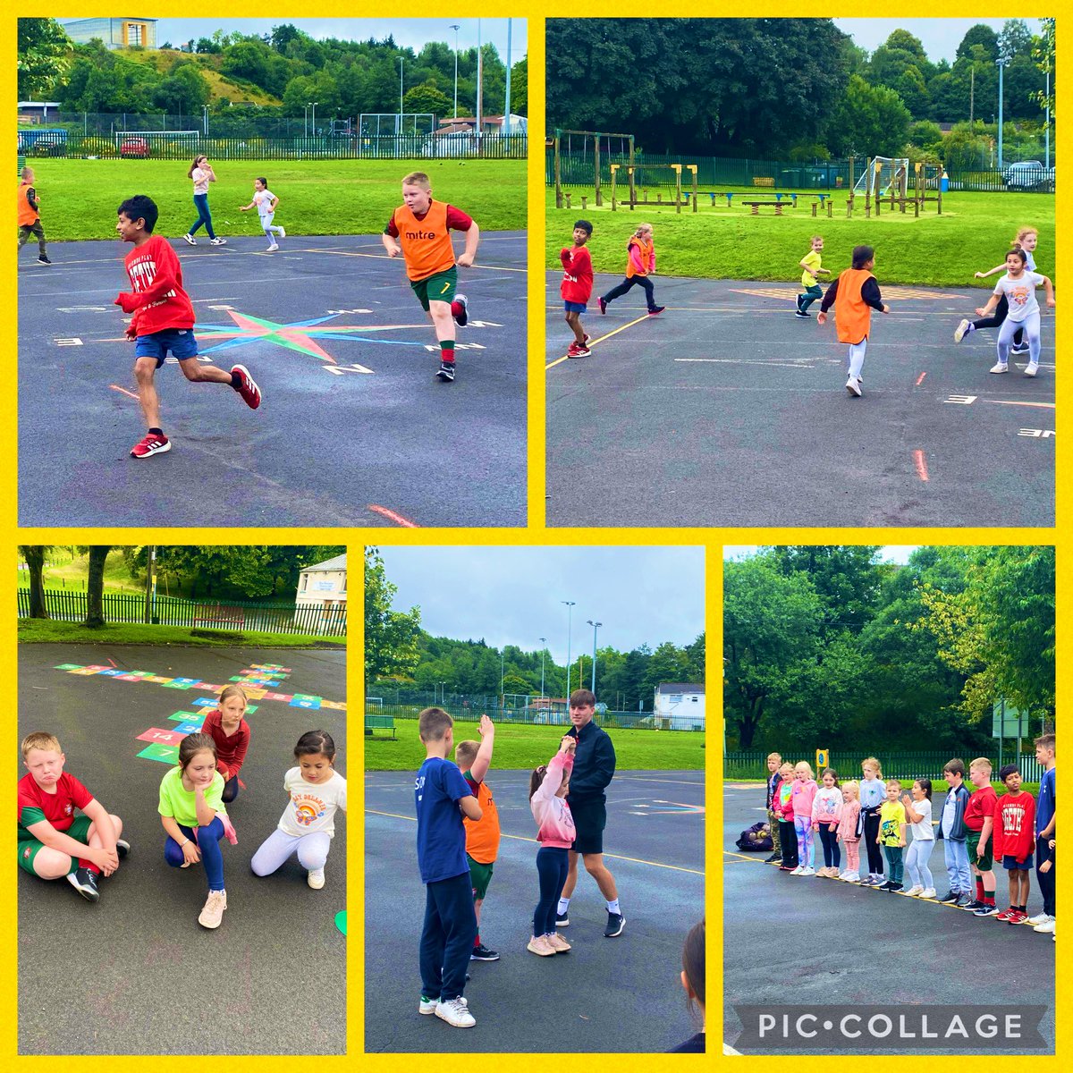 Illtyds_RC's tweet photo. #BCAFoodAndFun23
#Day3
A massive shout out to Dewi @PlaySportsLtd who taught the children lots of news games they can play on our yard. We hope to see some of these games again in September!
@JanineBrill 
#KeepFitKeepHealthy
@CTMUHBDietetics 
@ShelleyPowellRD 
@MerthyrCBC https://t.co/fyyHbtiOBr
