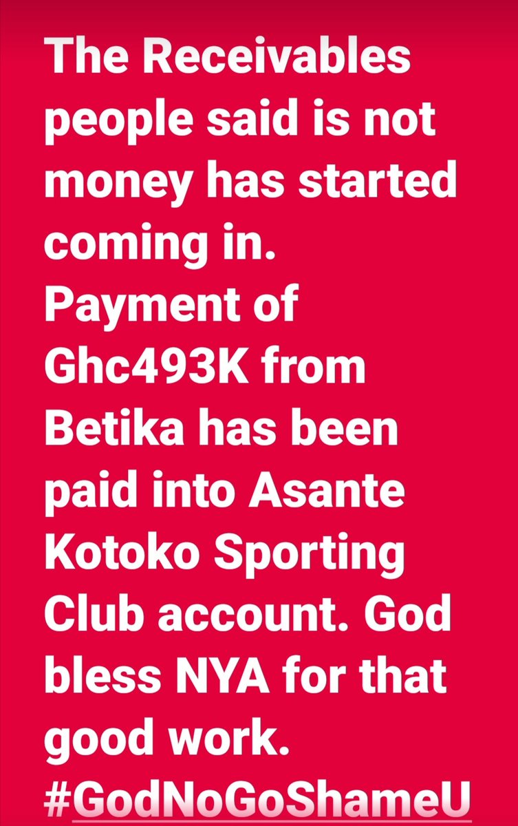 william_kwapong's tweet photo. Some of the said receivables are being received, hmmmm https://t.co/somDrYsehN