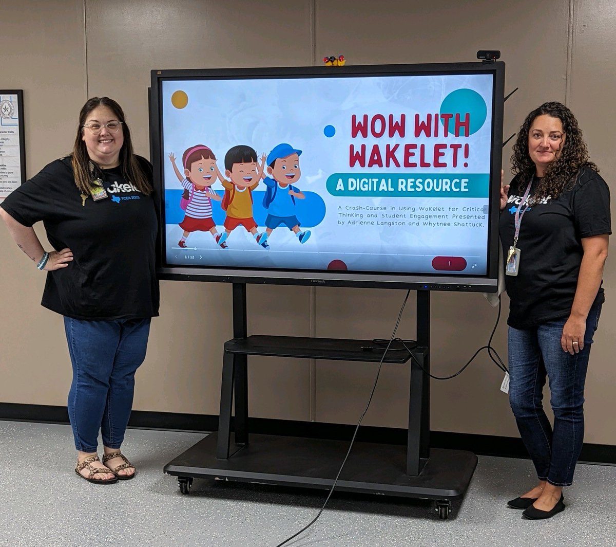 SJWhytnee's tweet photo. Had so much fun presenting @wakelet with my tech pal @iAdrienneNicole for our Summer Learning Summit at LISD #RaidersTodayLeadersTomorrow https://t.co/gl9hWYwba2