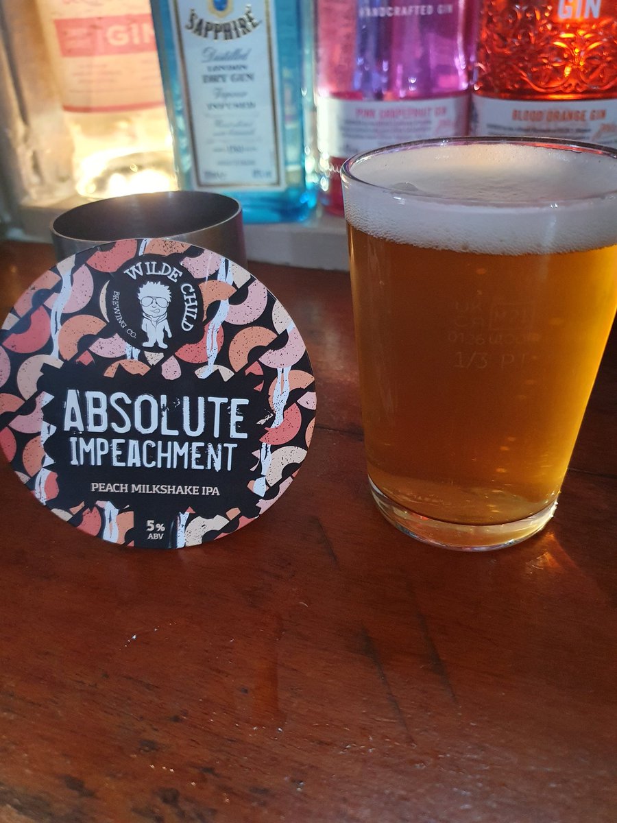 Stalybuffetbar's tweet photo. Now available on keg Absolute Impeachment 5% peach milkshake IPA from the one & only @WildeChildBeer 🍑🍻🍑🍺🍑
#ipa #peachipa #milkshakeipa #kegbeer #kegale #wildechild https://t.co/lJltre2B9J
