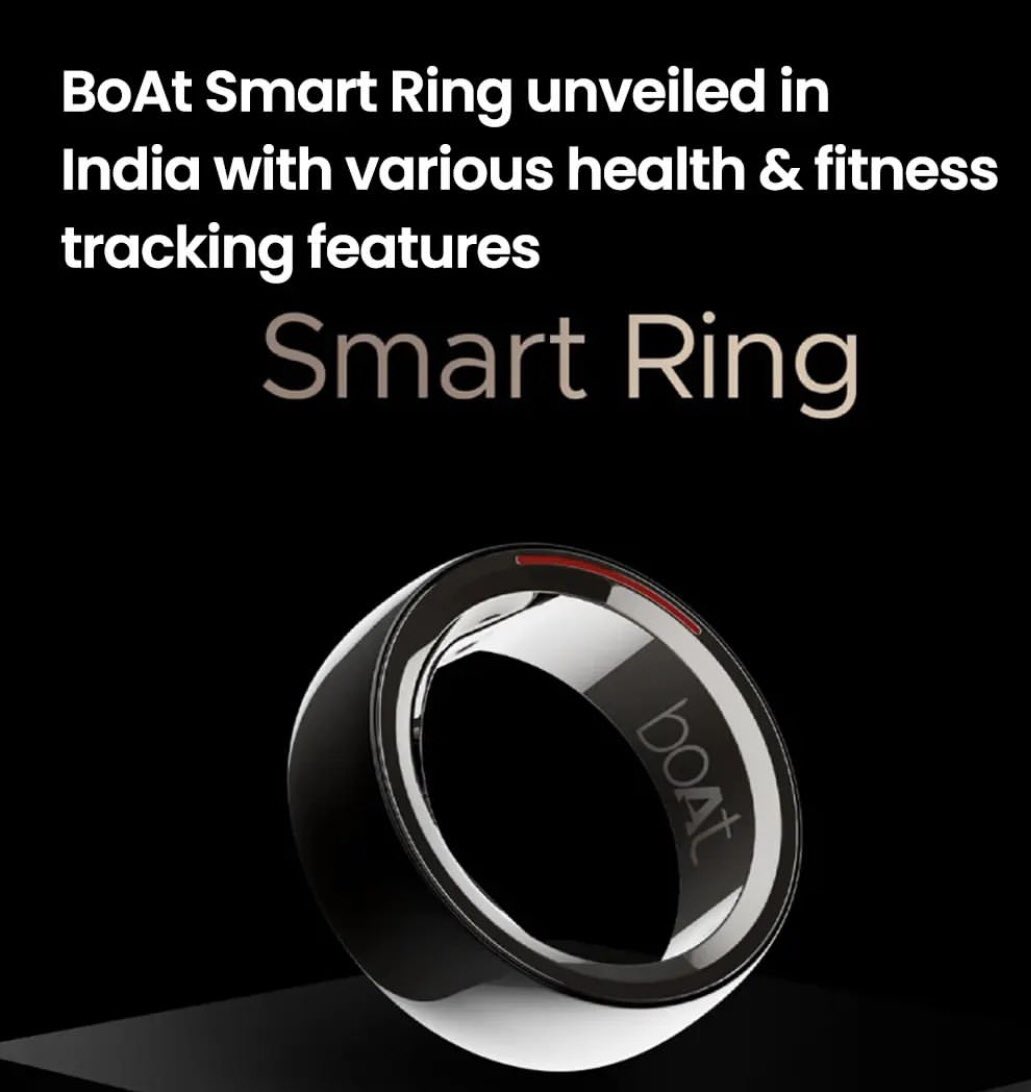 HarshedsBlogs's tweet photo. #Boat's new #SmartRing is built to be a lightweight and it manages to offer various health sensors like heart rate tracking, SpO2 blood oxygen mapping, sleep monitoring, menstrual mapping, body recovery tracking, activity tracking,  body temperature. https://t.co/DxatJoYzTI