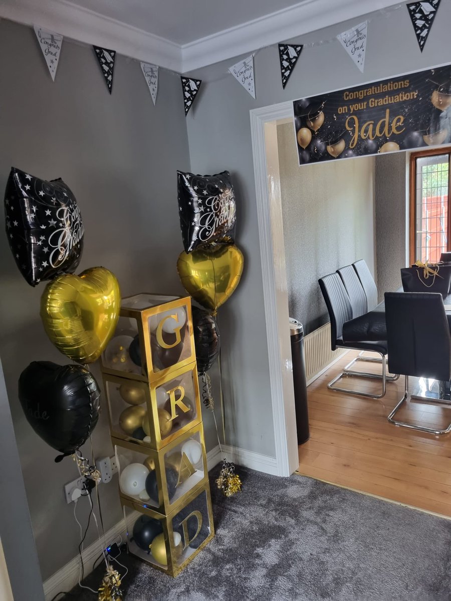 JPWinnerSLT's tweet photo. Can’t believe I have finished Uni with a 1st! Came home to a lovely celebration with my family! Couldn’t have done it without their support!

Looking forward to NQP working! 

#nqp2be #slt2be https://t.co/ZrdalhBBea