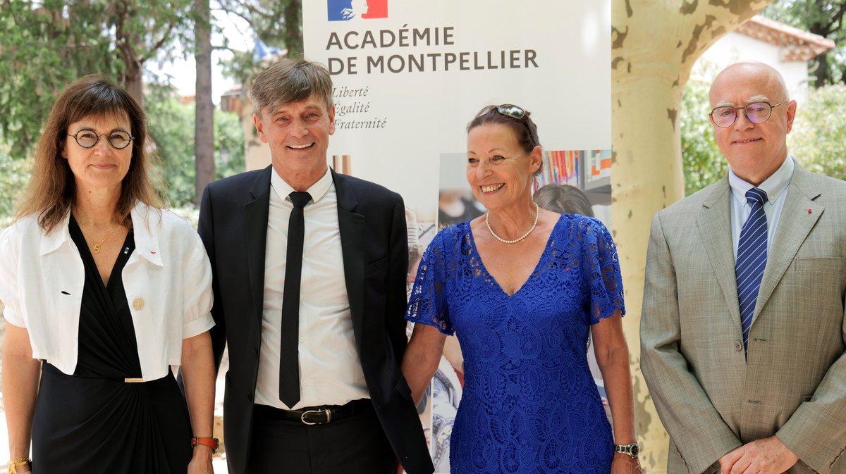 objectifgard's tweet photo. À la suite du départ de Philippe Maheu, Dasen du Gard, Sophie Béjean, rectrice d'Académie, a organisé une cérémonie en son honneur. https://t.co/1P7NdWTfc8 https://t.co/MeyluxRYPd