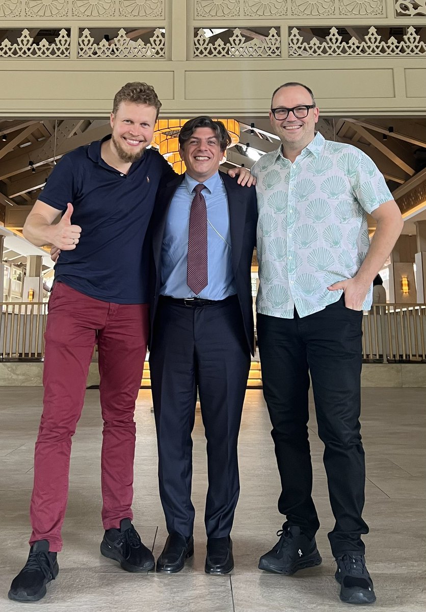 With my dear friends Victor Ammer founder and CEO of Ammer Capital and Dominique V. Dauster Executive Director of YY Foundation …. Ready to explore new innovative ways of collaboration  !!!! #innovation #action #FoodCoalition