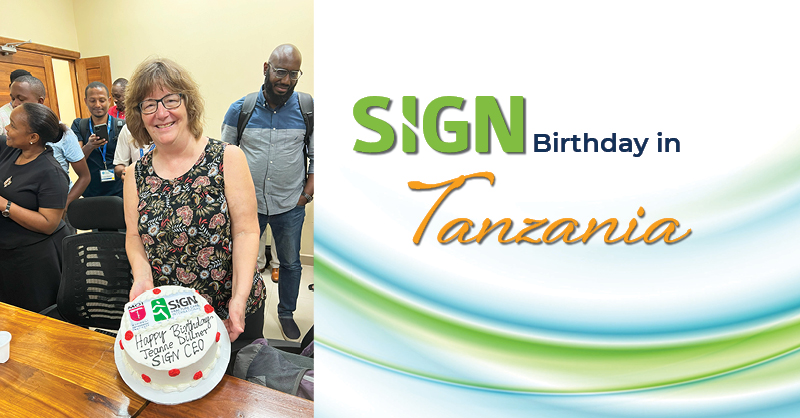 SIGNtweeter's tweet photo. At the MOI Trauma Conference in Tanzania last month, SIGN Surgeons surprised SIGN CEO Jeanne Dillner with a birthday celebration.
#HappyBirthday #SIGNsolution #SIGNimpact https://t.co/arBkJOEnHR