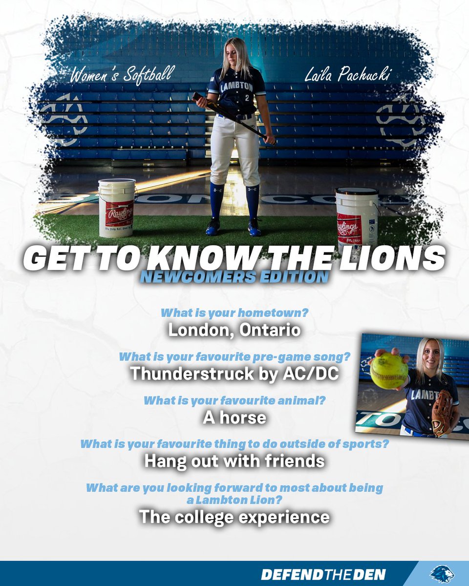 A new face coming to The Den this September.

Get to know a bit about incoming pitcher Laila Pachucki, who is one of eight new recruits for the Women's Softball Program ahead of the 2023 season!

Stay tuned as we introduce more new faces ahead of the new season.

#DefendTheDen