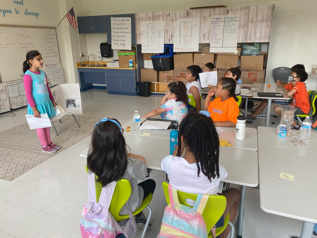 Ms_McCleaf's tweet photo. With only one more day left, @GarfieldESfcps &amp; @ForestdaleES Young Scholars shared their inventions/PSAs with their classmates. https://t.co/nUiXxAsLnO