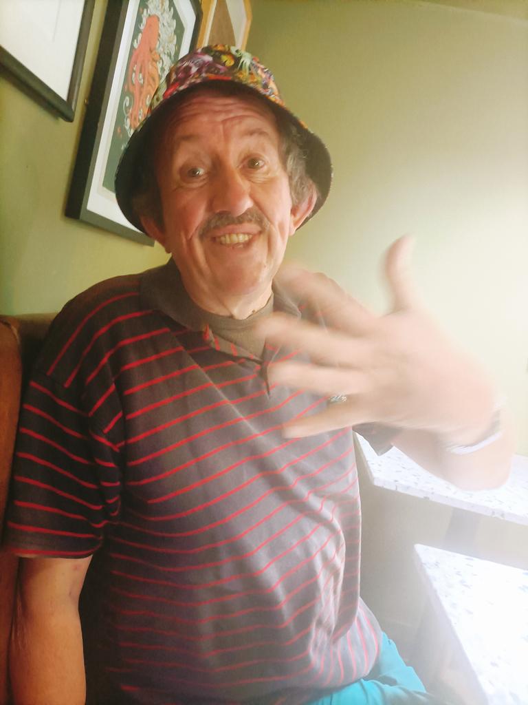 lorraine_warde's tweet photo. If you want to buy 1 #coffee &amp; sit inside #dicksbar for 3 hours then you are very welcome 😁😁😁 &amp; it was launched on 12th July &amp; the #American theme will give it those #backstreet #brooklyn #vibes 😎😎😎 I took this #photo of @AndyJenkin6 in Dicks Cafe this morning #dickscoffee https://t.co/KPGJ6tPeP7