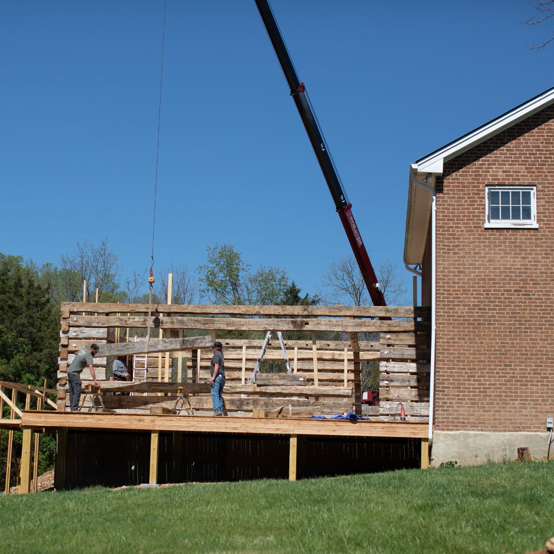 .@markbowe and the #BarnwoodBuilders crew build a beautiful, two-story log cabin addition for an old brick home in the rolling hills of Lexington, Virginia. Watch a new episode tonight only on TV at 9/8c on #MagnoliaNetwork.