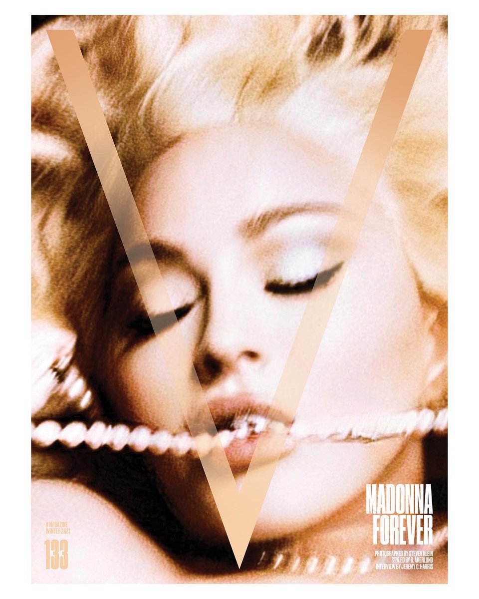 vmagazine's tweet image. Today, V is celebrating the 40th anniversary of music legend @Madonna’s self titled, debut studio album! 💿🎵

In honor of this, we’re looking back to when the queen of pop starred on the cover of V133, photographed by  #StevenKlein and styled by @BAkerlund in an homage to cinema