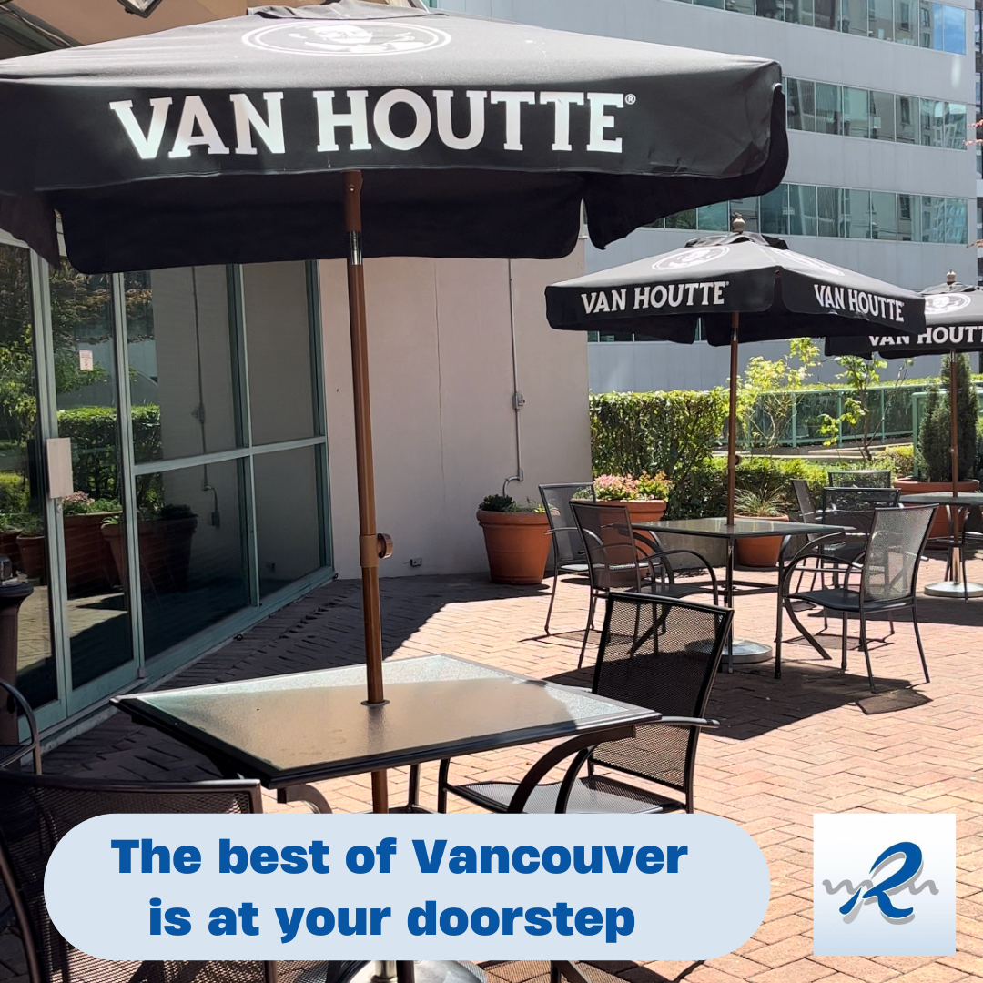 Enjoy our patio during the summer... Book your stay with us bookings.rosedaleonrobson.com

#vancity #yvr #vancouver #britishcolumbia #canada #vacation #vancouverhotels