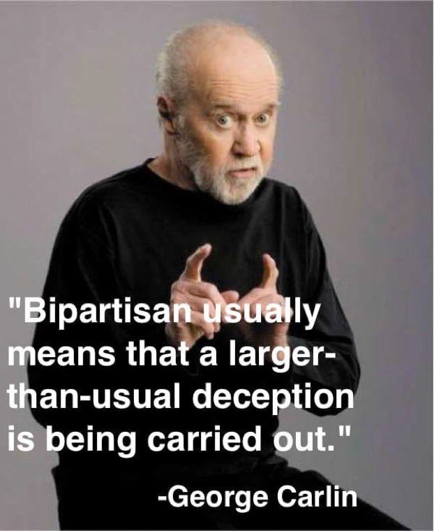 Greg86527593's tweet photo. @jimmy_dore This one is my favorite George Carlin line, and it’s so appropriate these days. https://t.co/fuTte9X08q