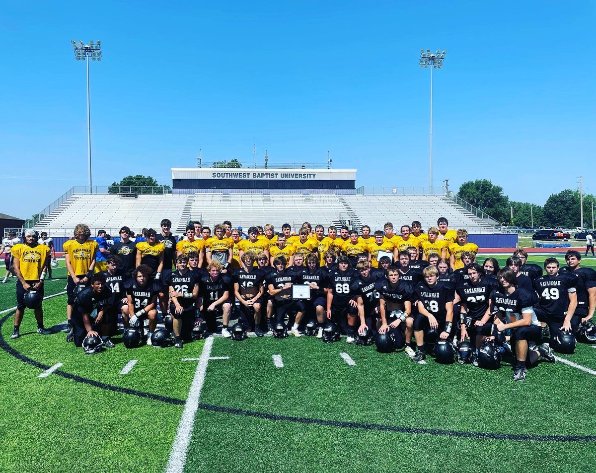 SavannahFB_'s tweet photo. What a Great SBU Team Camp! 
Best Team Award 2 years in a row!!!! We became a better team on and off the field, such a great experience for our group. We appreciate @sbu_football for having us 💪 https://t.co/CL4GDqZxdY