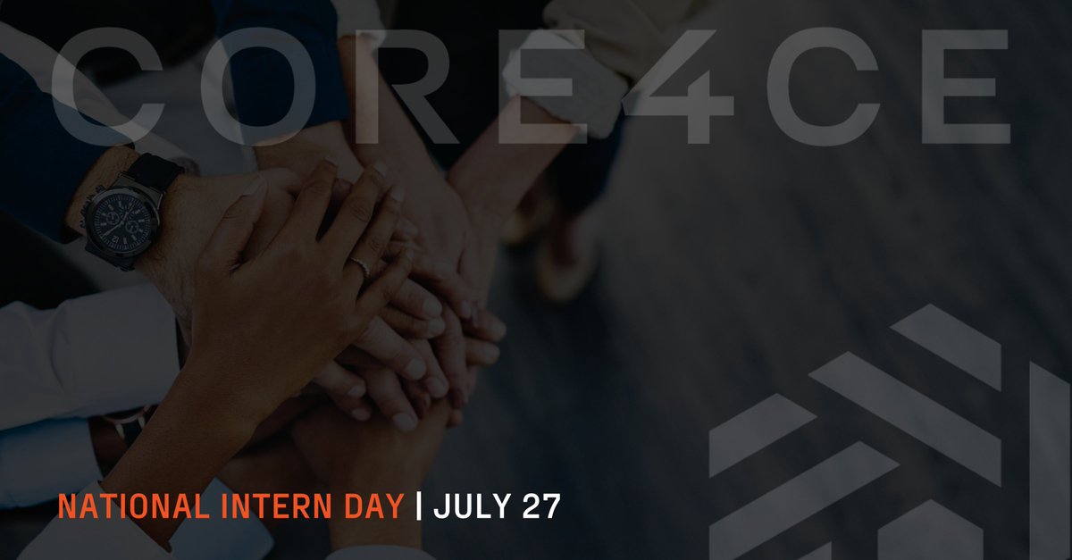 core4ce's tweet photo. Today is #NationalInternDay!

This summer, Core4ce has welcomed 13 talented interns who are working on #softwareengineering, #cybersecurity, and #datascience projects.

We're excited to witness the ongoing growth &amp; development of our interns and appreciate their contributions! https://t.co/2Zoa58bNeV